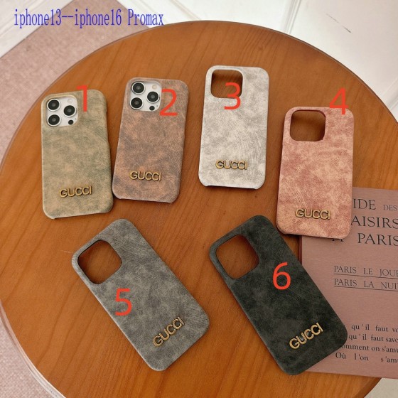 Trendy Branded Phone Cases for iPhone 16/15/14/13/12/11 Pro Max/Plus - Shockproof Phone Covers